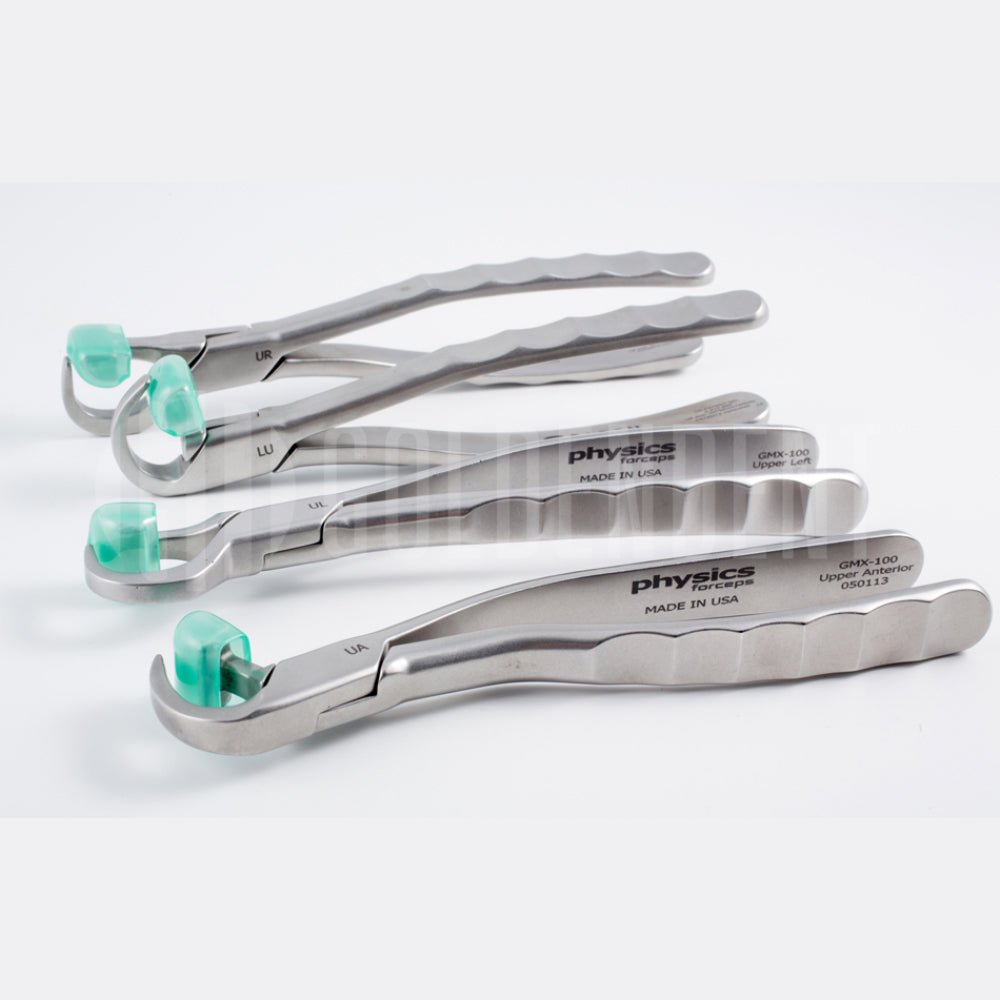 Physics Forceps Golden Package GMX 100-200 Standard Series & GMX 400 Molar Series Sets Extraction Forceps - Directa - GoldenDent